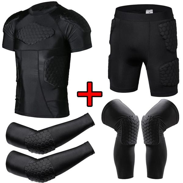 elbow & knee pads compression padded shirt soccer rugby basketball protective gear chest rib guards goalkeeper protection shorts goalie, Black;gray
elbow & knee pads compression padded shirt soccer rugby basketball protective gear chest rib guards goalkeeper protection shorts goalie, Black;gray