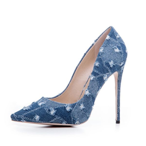 High heels women 2021 large size womens shoes pointed high heels spring and summer shallow mouth elegant retro womens shoes, Dark blue 12cm
High heels women 2021 large size womens shoes pointed high heels spring and summer shallow mouth elegant retro womens shoes, Dark blue 12cm