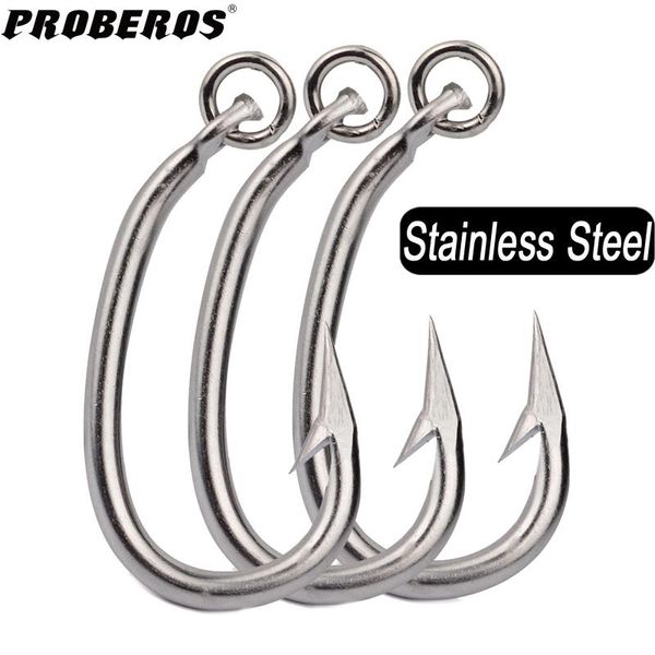 3/5pcs saltwater fishing hooks tuna 10/0-11/0-12/0-13/0-14/0-15/0-16/0# stainless steel fishhooks jigging
3/5pcs saltwater fishing hooks tuna 10/0-11/0-12/0-13/0-14/0-15/0-16/0# stainless steel fishhooks jigging