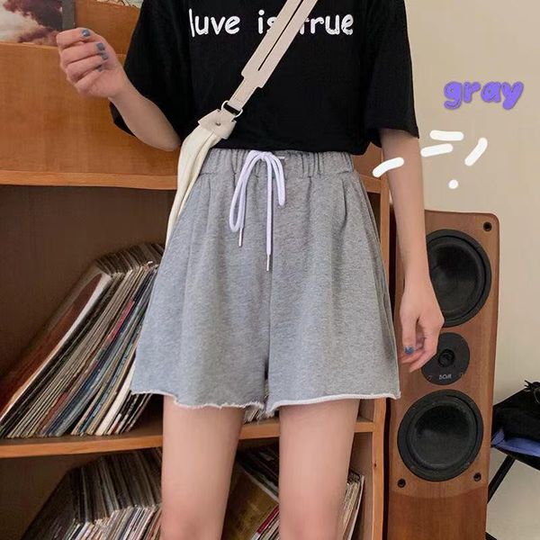 women's shorts summer women sports loose casual short pants harajuku thin elastic waist wide leg female slacks, White;black
women's shorts summer women sports loose casual short pants harajuku thin elastic waist wide leg female slacks, White;black