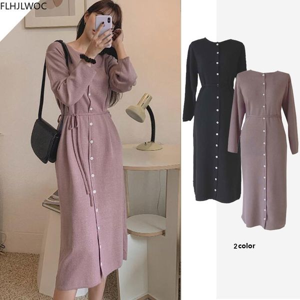casual dresses winter spring womens black purple elegant single breasted button knitted sweater shirt o1961 fcvk, Black;gray
casual dresses winter spring womens black purple elegant single breasted button knitted sweater shirt o1961 fcvk, Black;gray