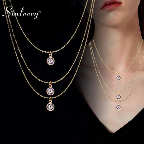 chains sinleery blue crystal necklace gold color multilayer chain women bohemian jewelry on the neck wedding accessories xl606 ssp, Silver
chains sinleery blue crystal necklace gold color multilayer chain women bohemian jewelry on the neck wedding accessories xl606 ssp, Silver