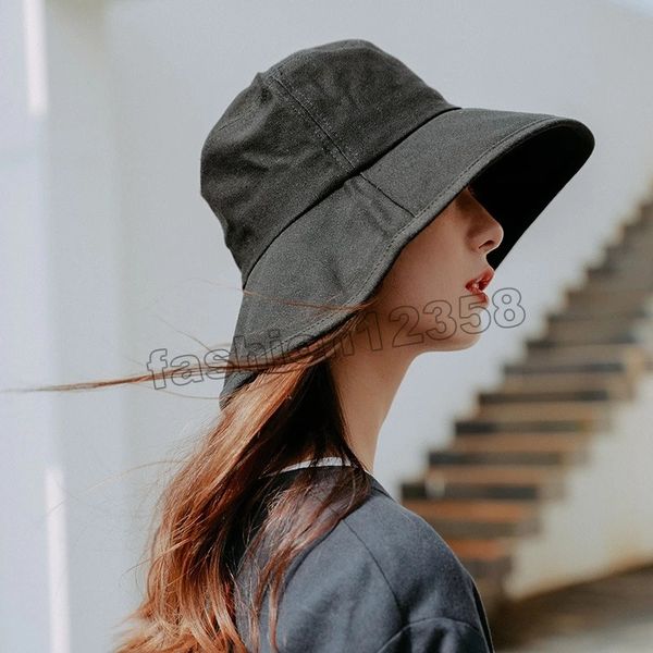 spring summer new bucket hats women simple solid color wide brim hat outdoor casual retro panama sun hat lady fisherman hat, Blue;gray
spring summer new bucket hats women simple solid color wide brim hat outdoor casual retro panama sun hat lady fisherman hat, Blue;gray