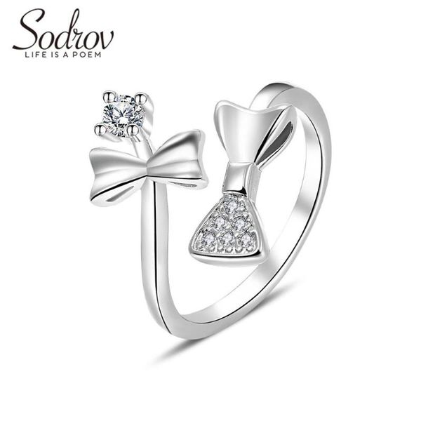 cluster rings sodrov double bow ring genuine 925 sterling silver open engagement jewelry for women, Golden;silver
cluster rings sodrov double bow ring genuine 925 sterling silver open engagement jewelry for women, Golden;silver
