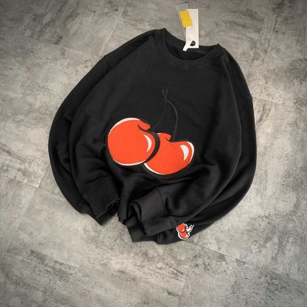 fashion fleece hoodies baby cherry embroidered sweater net red star same round neck loose cotton age reducing student top, Black
fashion fleece hoodies baby cherry embroidered sweater net red star same round neck loose cotton age reducing student top, Black