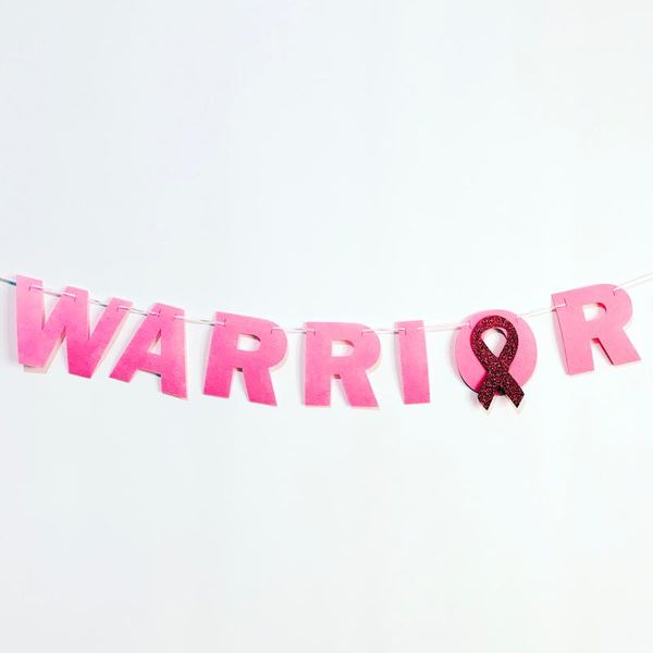 party decoration fight against breast cancer warrior banner pink ribbon bunting supplies for home deco
party decoration fight against breast cancer warrior banner pink ribbon bunting supplies for home deco