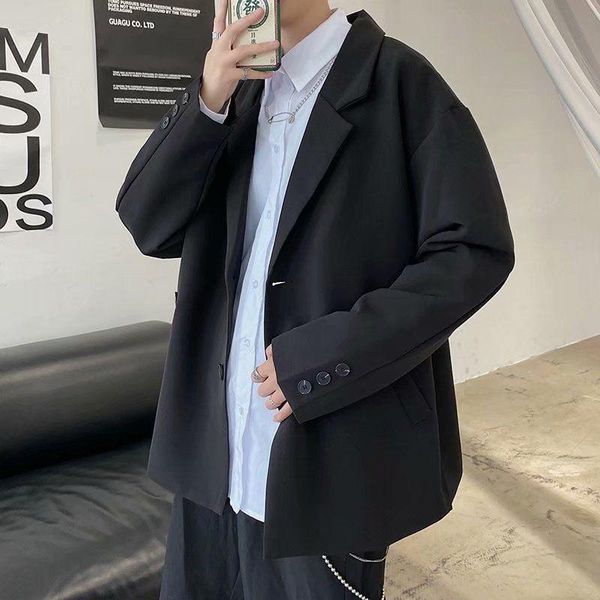 men's suits & blazers small suit men korean all -matching spring and autumn boys coat trendy retro loose handsome leisure, White;black
men's suits & blazers small suit men korean all -matching spring and autumn boys coat trendy retro loose handsome leisure, White;black