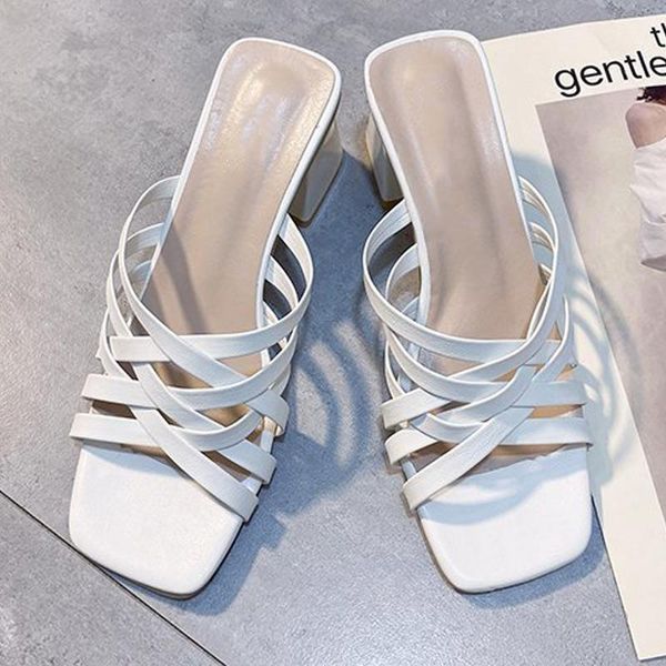 women's pu leather summer fashion slippers square toe ladies sandals cross tied women low heels shoes female footwear, Black
women's pu leather summer fashion slippers square toe ladies sandals cross tied women low heels shoes female footwear, Black