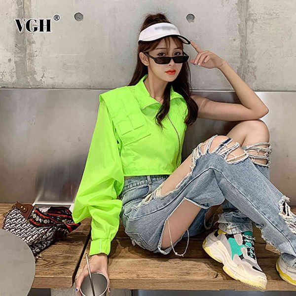 vgh black asymmetrical casual jacket for women stand collar long sleeve streetwear short jackets female fashion new clothing 210421, Black;brown
vgh black asymmetrical casual jacket for women stand collar long sleeve streetwear short jackets female fashion new clothing 210421, Black;brown