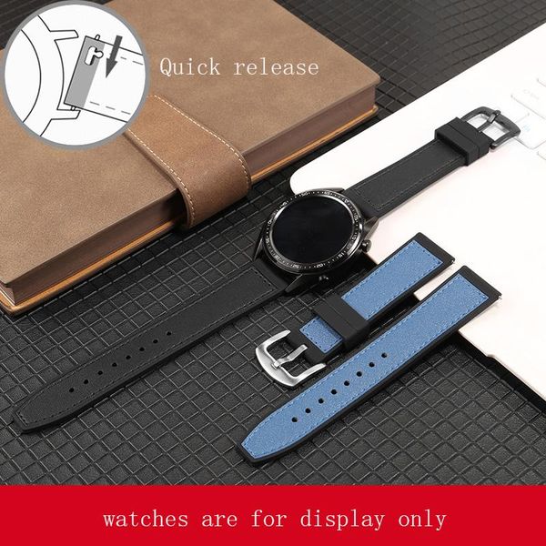 watch bands yopo quick release cow leather +silicone bracelet 20mm 22mm black blue strap for huawei 2 gt business watchband, Black;brown
watch bands yopo quick release cow leather +silicone bracelet 20mm 22mm black blue strap for huawei 2 gt business watchband, Black;brown