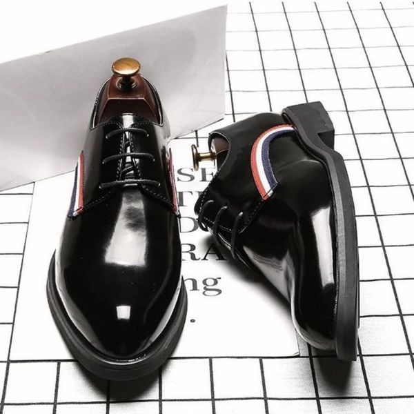 2021 new derby oxfords lace up men shoes solid pu leather dress simplicity classic casual business shoes spring autumn banquet dh573, Black
2021 new derby oxfords lace up men shoes solid pu leather dress simplicity classic casual business shoes spring autumn banquet dh573, Black