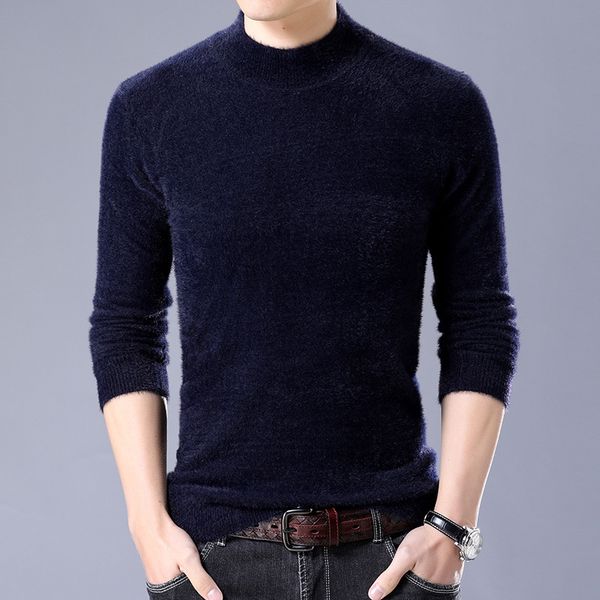 men's sweaters winter fashion all-match thickened solid color knit warmth imitation mink half high neck slim size -4xl nbxm, White;black
men's sweaters winter fashion all-match thickened solid color knit warmth imitation mink half high neck slim size -4xl nbxm, White;black