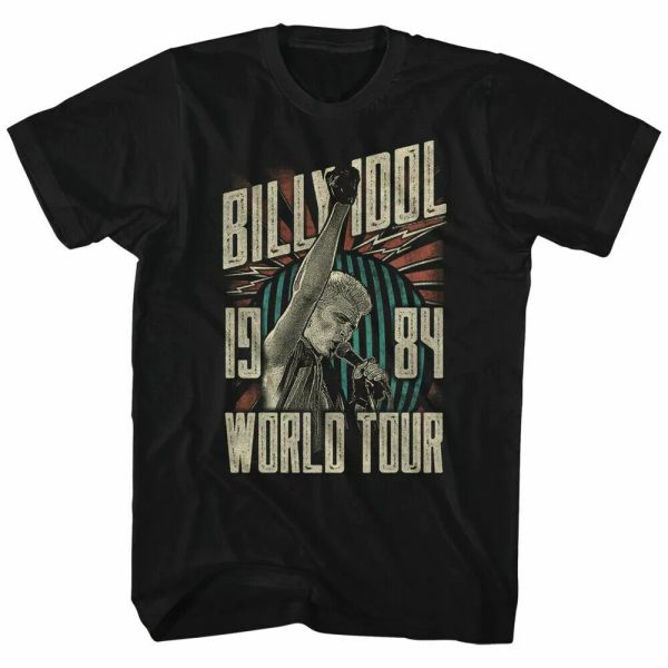 Billy Idol World Tour 1984 T Shirt Mens Licensed Rock Roll Band Tee Retro Black, White;black
Billy Idol World Tour 1984 T Shirt Mens Licensed Rock Roll Band Tee Retro Black, White;black