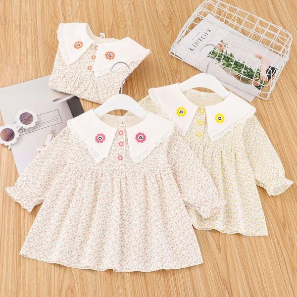 girl's dresses 2021 spring summer long-sleeved princess small floral dress cute girls infant children clothing 0-4 years old, Red;yellow
girl's dresses 2021 spring summer long-sleeved princess small floral dress cute girls infant children clothing 0-4 years old, Red;yellow