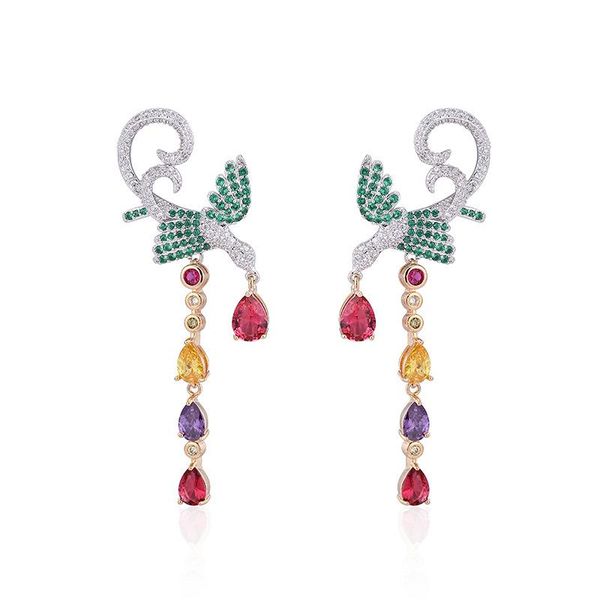 dangle & chandelier european and american exaggerated zircon earrings, copper micro-inlaid phoenix women's long earrings accessories, f, Silver
dangle & chandelier european and american exaggerated zircon earrings, copper micro-inlaid phoenix women's long earrings accessories, f, Silver