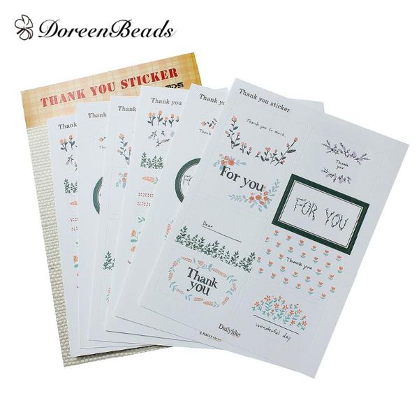doreenbeads paper diy deco stickers flower "thank you" "my buddy"pattern at random scrapbooking craft 15cm x 11.5cm, 2 s
doreenbeads paper diy deco stickers flower "thank you" "my buddy"pattern at random scrapbooking craft 15cm x 11.5cm, 2 s