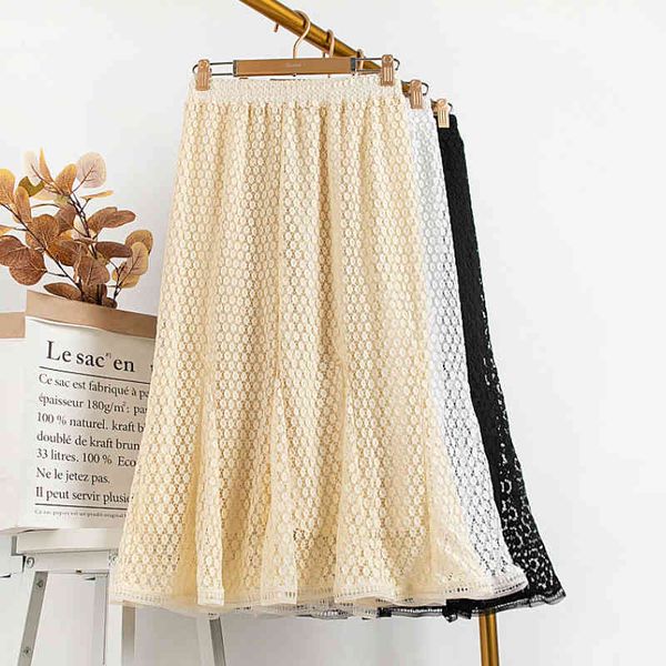 skirts spring summer crochet mermaid trumpet mid-calf skirt elastic waist patchwork lace a-line long skirts, Black
skirts spring summer crochet mermaid trumpet mid-calf skirt elastic waist patchwork lace a-line long skirts, Black