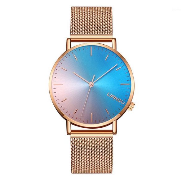 wristwatches fashion simple men's stainless steel strap watch gradient quartz analog waterproof wrist party relogio y401, Slivery;brown
wristwatches fashion simple men's stainless steel strap watch gradient quartz analog waterproof wrist party relogio y401, Slivery;brown