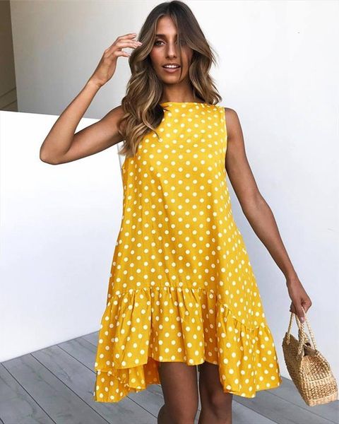 summer wave point casual loose womens dress sleeveless button europes and american sell women vestidos ony101112, Black;gray
summer wave point casual loose womens dress sleeveless button europes and american sell women vestidos ony101112, Black;gray