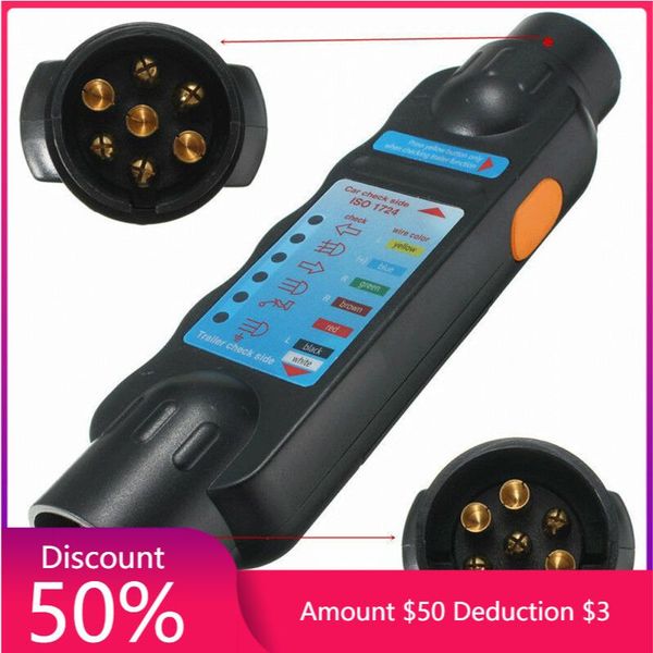 diagnostic tools 12v 7 pin car and trailer towing lights plug socket cable wiring circuit tester
diagnostic tools 12v 7 pin car and trailer towing lights plug socket cable wiring circuit tester