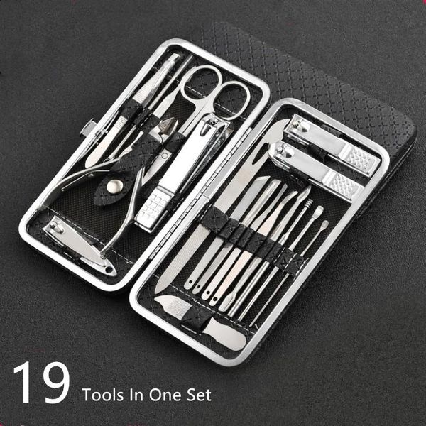comprehensive 19 in 1 stainless steel manicure set professional nail clipper kit of pedicure tools ingrown toenail trimmer art kits
comprehensive 19 in 1 stainless steel manicure set professional nail clipper kit of pedicure tools ingrown toenail trimmer art kits