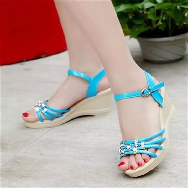 dress shoes summer ladies narrow band open toed sandals women's fashion wild wedges high heels sweet crystal student beach, Black
dress shoes summer ladies narrow band open toed sandals women's fashion wild wedges high heels sweet crystal student beach, Black