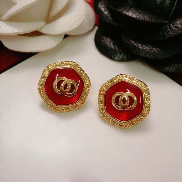 american screw back french vintage small incense style brass palace earrings female golden needle red high-end earring, Silver
american screw back french vintage small incense style brass palace earrings female golden needle red high-end earring, Silver