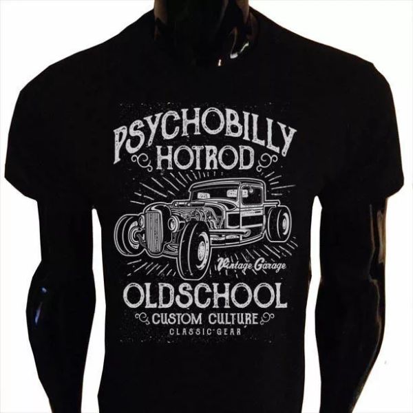 Psychobilly Hotrod T-Shirt Herren S-5XL Retro Vintage Oldschool Maà Auto WB2, White;black
Psychobilly Hotrod T-Shirt Herren S-5XL Retro Vintage Oldschool Maà Auto WB2, White;black
