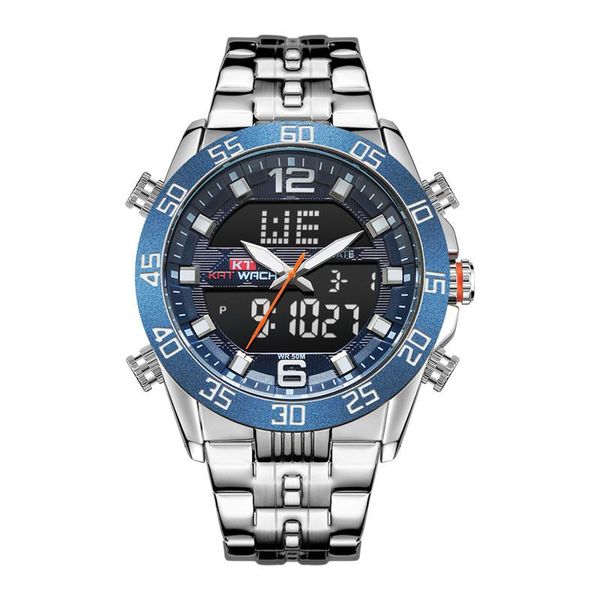Kt1802 Outdoor Sports Men Steel Belt Watch Male More Function Led Luminous Shi Ying Electronic Wristwatches, Slivery;brown
Kt1802 Outdoor Sports Men Steel Belt Watch Male More Function Led Luminous Shi Ying Electronic Wristwatches, Slivery;brown