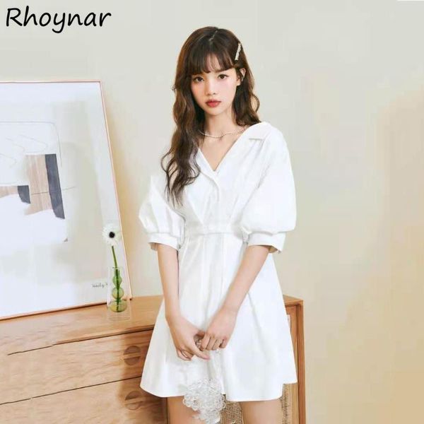 casual dresses dress women french style puff sleeve summer mini button all-match daily vestido feminino a-line leisure design cute temperame, Black;gray
casual dresses dress women french style puff sleeve summer mini button all-match daily vestido feminino a-line leisure design cute temperame, Black;gray