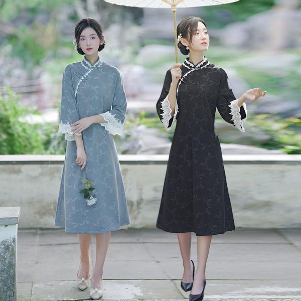 ethnic clothing autumn women flared sleeves a-line qipao elegant orientale banquet mandarin collar cheongsam oversize 4xl, Red
ethnic clothing autumn women flared sleeves a-line qipao elegant orientale banquet mandarin collar cheongsam oversize 4xl, Red