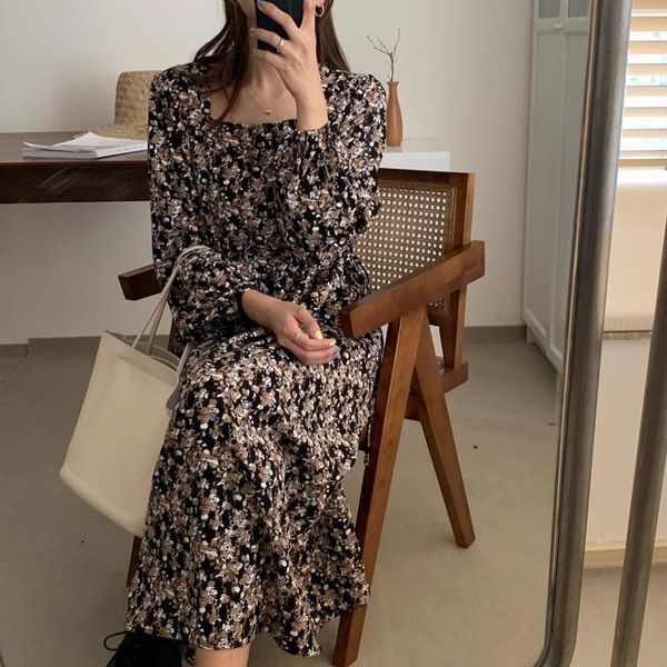 casual dresses alien kitty 2021 women floral printing loose long square collar gentle french elegant autumn female fashion clothes, Black;gray
casual dresses alien kitty 2021 women floral printing loose long square collar gentle french elegant autumn female fashion clothes, Black;gray