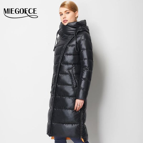 women's down & parkas fashionable coat jacket hooded warm bio fluff parka hight quality female miegofce winter collection, Black
women's down & parkas fashionable coat jacket hooded warm bio fluff parka hight quality female miegofce winter collection, Black