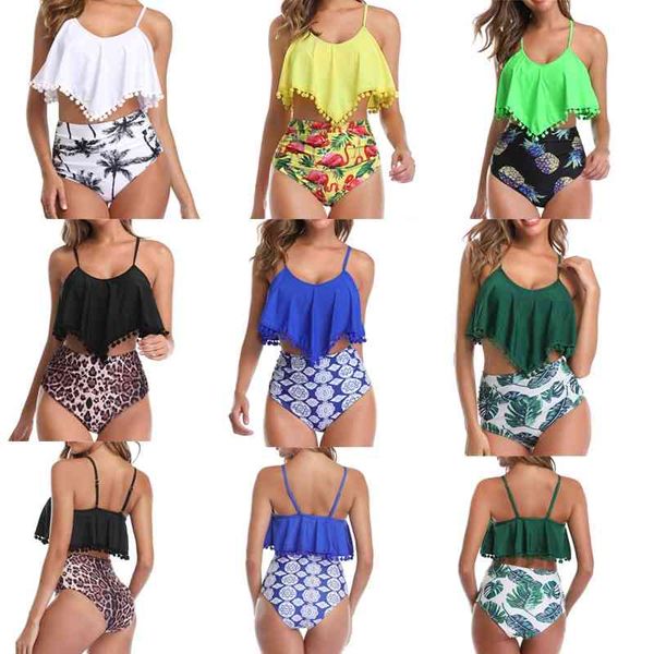 plus size bikini women's swimwear woman high waist swimming suit for women tankini swimsuit swim wear push up bikinis 210406, White;black
plus size bikini women's swimwear woman high waist swimming suit for women tankini swimsuit swim wear push up bikinis 210406, White;black