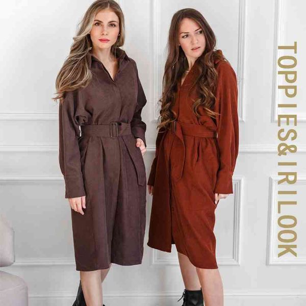 ies women shirt dress retro corduroy casual high waist belt dresse solid color streetwear fashion korean 210412, Black;gray
ies women shirt dress retro corduroy casual high waist belt dresse solid color streetwear fashion korean 210412, Black;gray