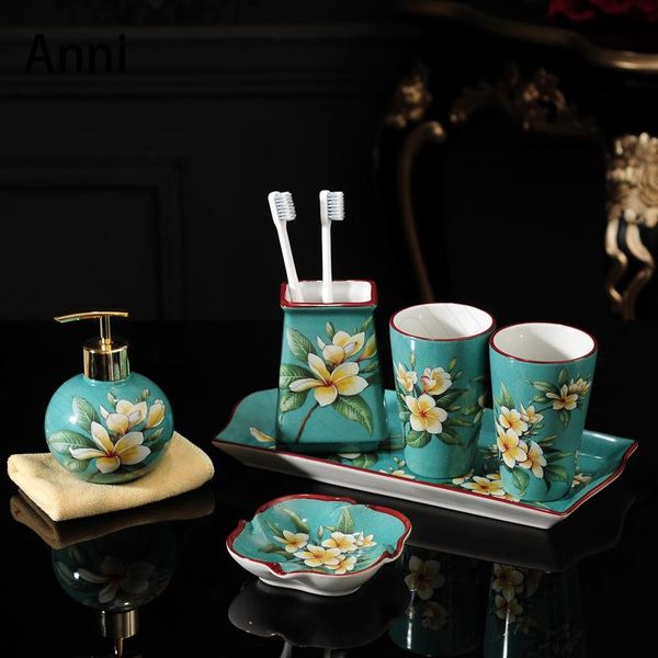bath accessory set chinese painted ceramic bathroom creativity flowers decorative shower accessories household restroom 5 piece toiletries
bath accessory set chinese painted ceramic bathroom creativity flowers decorative shower accessories household restroom 5 piece toiletries