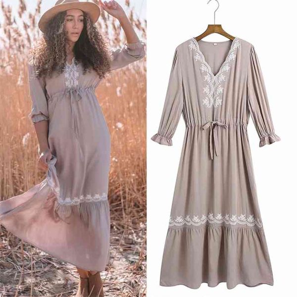 women summer vintage chiffon dress v-neck floral embroidery ethnic style bow tie slim female elegant fashion dresses vestidos 210513, Black;gray
women summer vintage chiffon dress v-neck floral embroidery ethnic style bow tie slim female elegant fashion dresses vestidos 210513, Black;gray