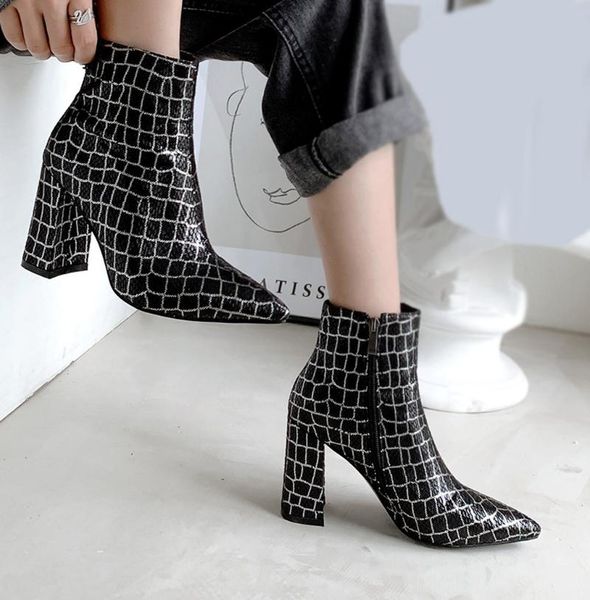 boots women stone pattern mid-boots ankle zipper square heel casual shoes zapatos de mujer botas female, Black
boots women stone pattern mid-boots ankle zipper square heel casual shoes zapatos de mujer botas female, Black