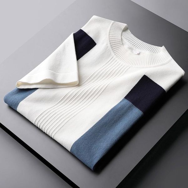 men's sweaters minglu mock neck short sleeve mens luxury autumn winter computer knitted pullovers casual male sweater slim man ng25, White;black
men's sweaters minglu mock neck short sleeve mens luxury autumn winter computer knitted pullovers casual male sweater slim man ng25, White;black