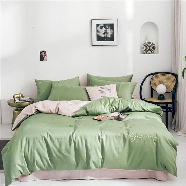 bedding sets green pink gray white yellow pure colour 60s egyptian cotton embroidery set duvet cover bed 4pcs sheet/linen pillowcases
bedding sets green pink gray white yellow pure colour 60s egyptian cotton embroidery set duvet cover bed 4pcs sheet/linen pillowcases