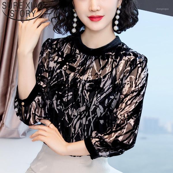 women's blouses & shirts 2021 silk shred floral three quarter shirt elegant french romance blouse women blusas verano mujer 8320 50, White
women's blouses & shirts 2021 silk shred floral three quarter shirt elegant french romance blouse women blusas verano mujer 8320 50, White