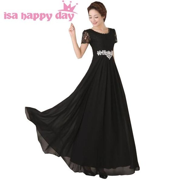 party dresses lace formal modest black sleeved dress evening gown elegant to the floor length gowns bride with sleeves h2778, White;black
party dresses lace formal modest black sleeved dress evening gown elegant to the floor length gowns bride with sleeves h2778, White;black