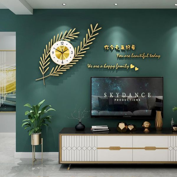 light luxury clock wall fashion creative nordic living room home art deco simple modern clocks
light luxury clock wall fashion creative nordic living room home art deco simple modern clocks