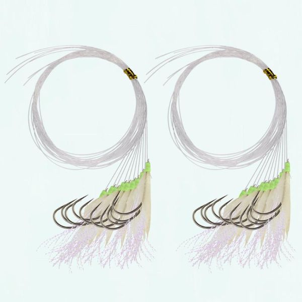 strings fishing string hooks fishhooks pre tied sabiki fish flies skin flasher rig with glow luminous head monofilame
strings fishing string hooks fishhooks pre tied sabiki fish flies skin flasher rig with glow luminous head monofilame