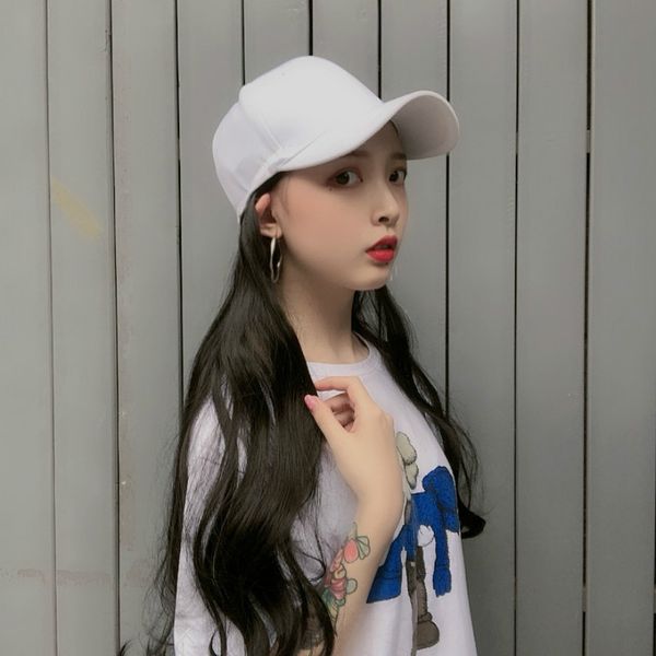 tiktok wig same style hat wig integrated white peaked cap stitching natural breathable full-head, Black
tiktok wig same style hat wig integrated white peaked cap stitching natural breathable full-head, Black