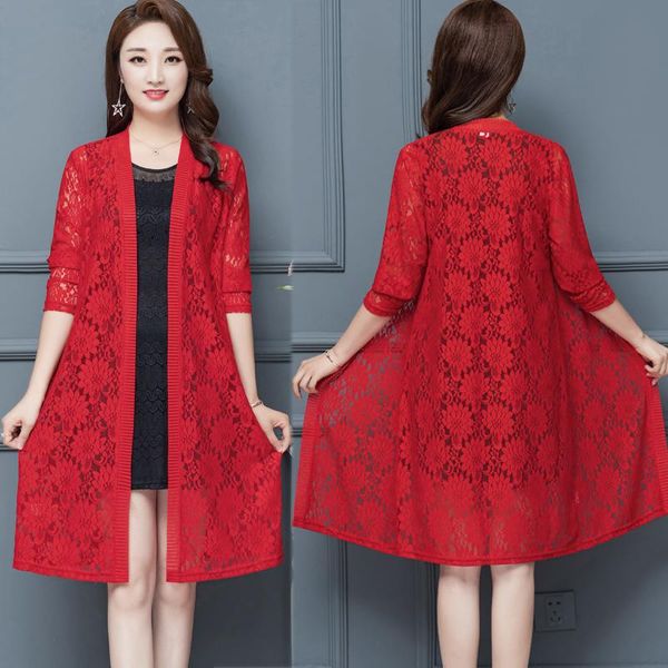women's jackets long jacket women 2021 summer fashion sun protection shirt casual coat female plus size sleeve thin lace cardigan g154, Black;brown
women's jackets long jacket women 2021 summer fashion sun protection shirt casual coat female plus size sleeve thin lace cardigan g154, Black;brown