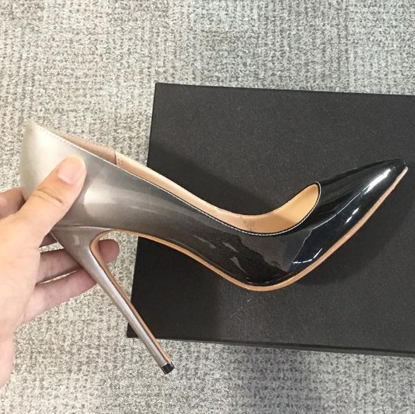 women's pointed toe black gradient color classic 10cm high pumps slip on thin heel shoes wedding party big size d006b dress
women's pointed toe black gradient color classic 10cm high pumps slip on thin heel shoes wedding party big size d006b dress