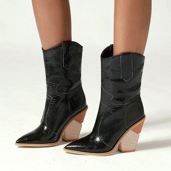 boots fashion slip on pointed toe women ankle ladies wedges high heel short autumn winter women's shoes, Black
boots fashion slip on pointed toe women ankle ladies wedges high heel short autumn winter women's shoes, Black
