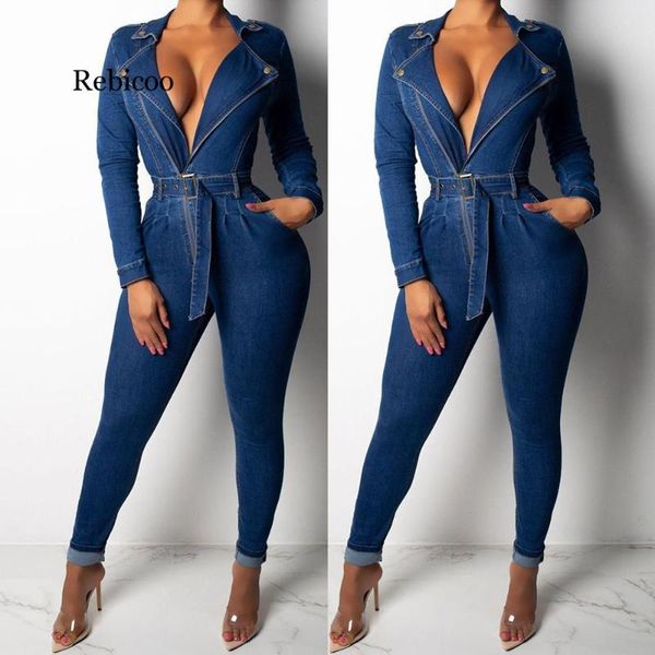 women's jumpsuits & rompers denim jumpsuit women long sleeve front zipper jeans with sashes plus size belted streewear overalls, Black;white
women's jumpsuits & rompers denim jumpsuit women long sleeve front zipper jeans with sashes plus size belted streewear overalls, Black;white