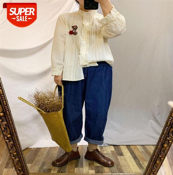 110133 lace stand-up collar shirt women retro literature and art loose single-breasted long-sleeved #ty0y, Black;gray
110133 lace stand-up collar shirt women retro literature and art loose single-breasted long-sleeved #ty0y, Black;gray